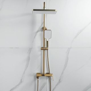 Душевая стойка Shevanik S9936G золотой сатин